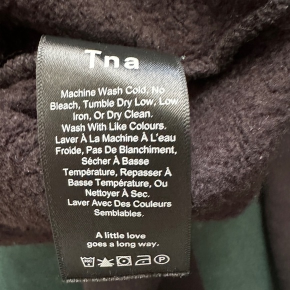 Aritzia TNA Navia Dress black sweatshirt S - Picture 8 of 8